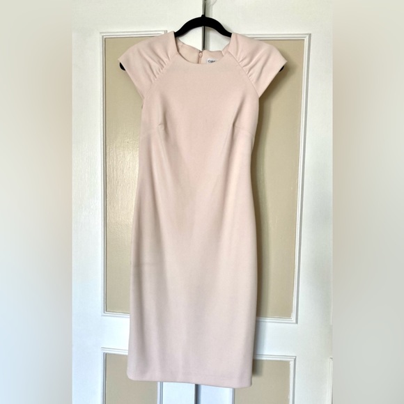 CALVIN KLEIN Cap Sleeve Lined Sheath Dress - Picture 2 of 9